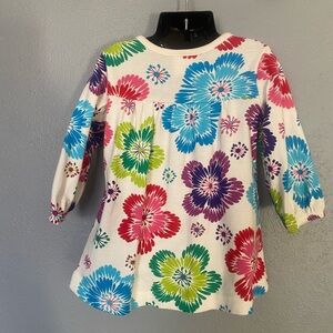 Hanna Andersson Multicolor Floral Long Sleeve Tee